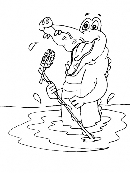 Un crocodile au repos sur la berge d'une rivière Un crocodile au repos sur la berge d'une rivière