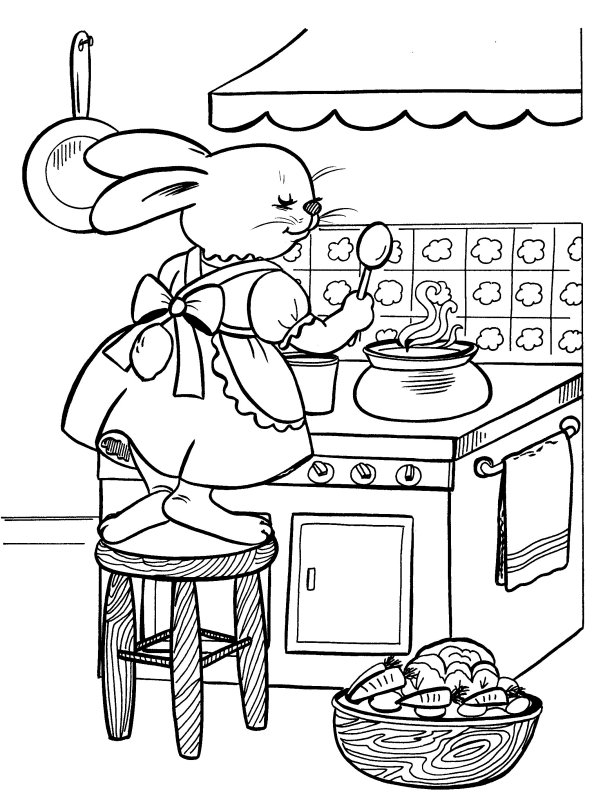 Un cuisinier et une cuisinière dans leur cuisine animée