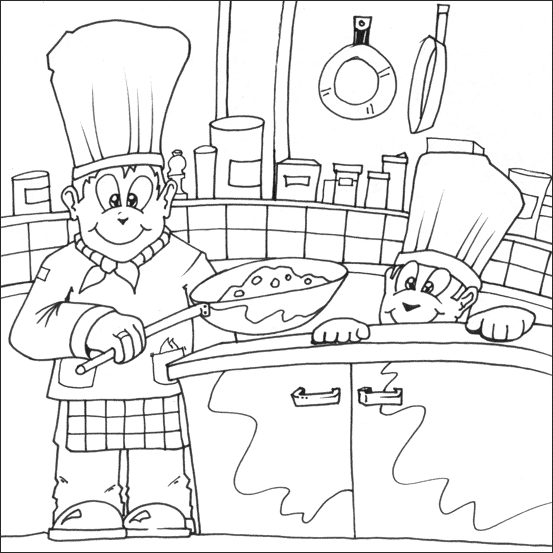 Un cuisinier et une cuisinière en pleine préparation culinaire