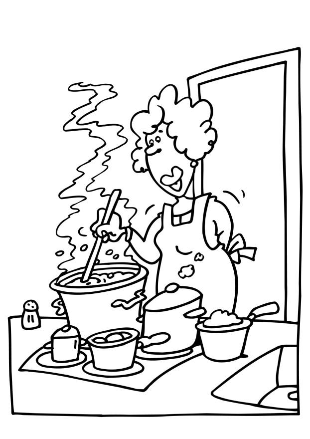 Un cuisinier et une cuisinière en pleine préparation culinaire Un cuisinier et une cuisinière en pleine préparation culinaire