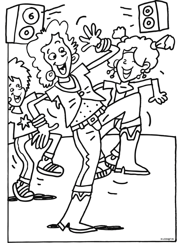 Danseur et danseuse en pleine performance