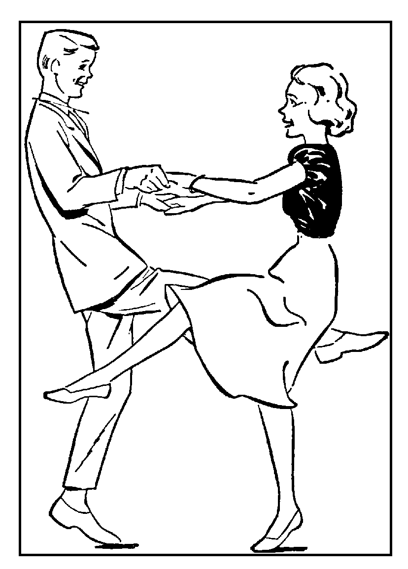Un danseur et une danseuse en pleine performance