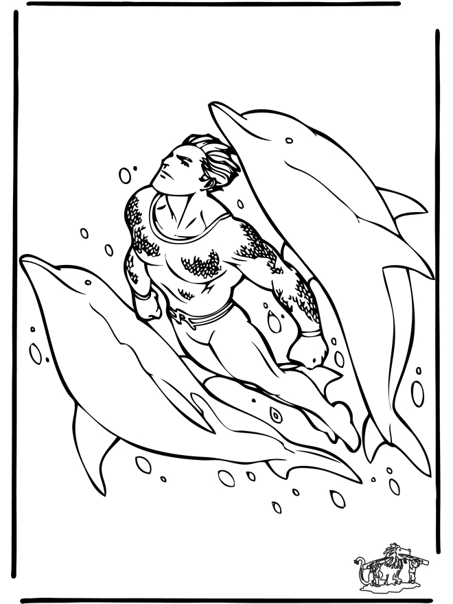 Dauphin jouant dans les vagues de l'océan