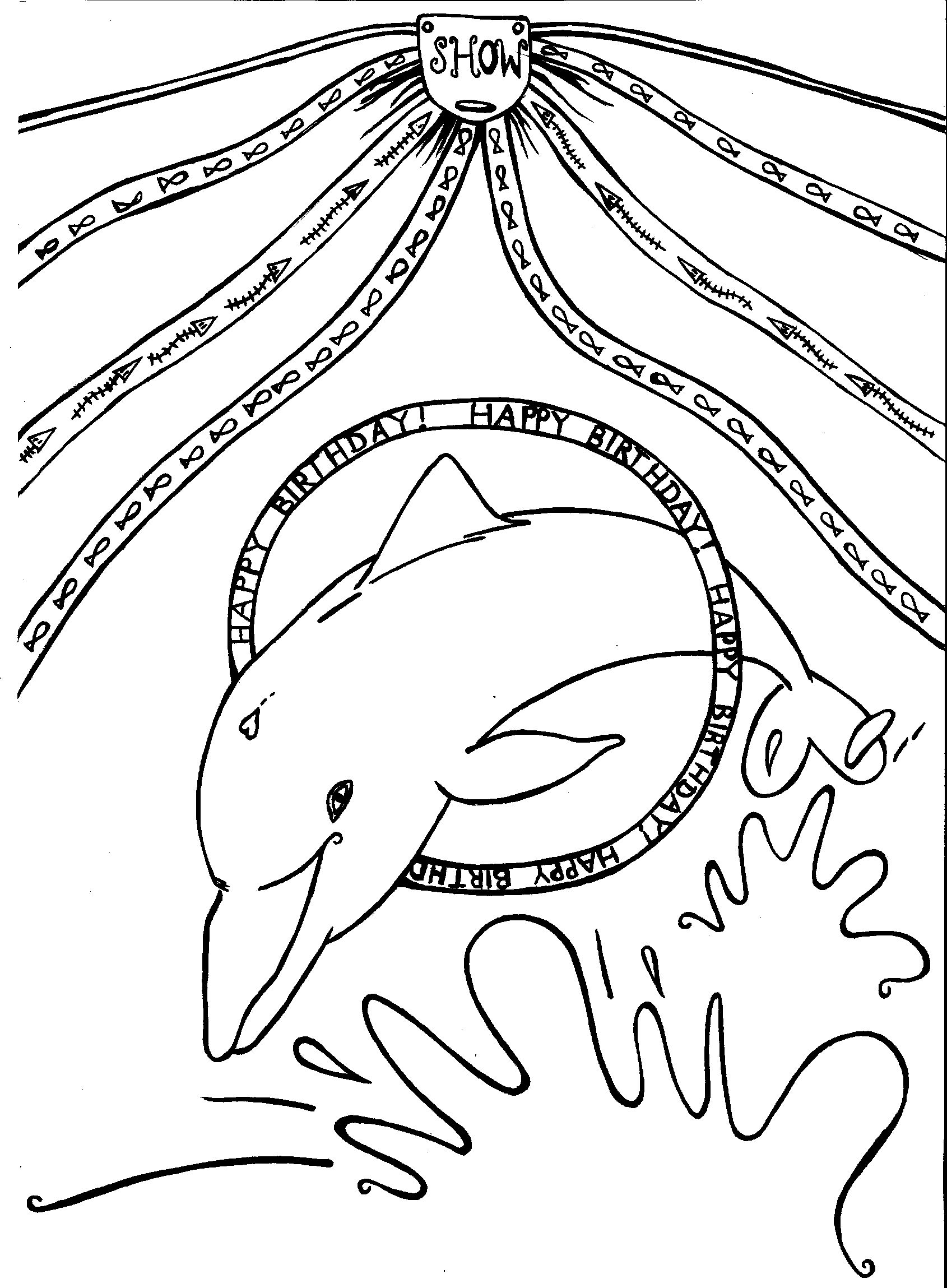 Dauphin jouant dans les vagues de l'océan