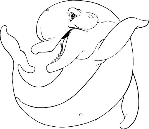 Coloriage d'un dauphin sautant au-dessus des vagues