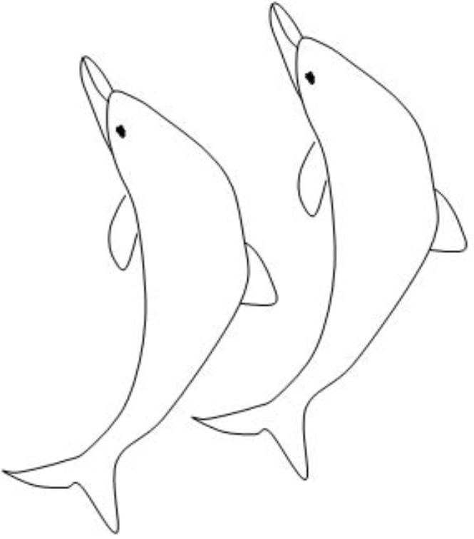 Dauphin jouant dans les vagues de l'océan