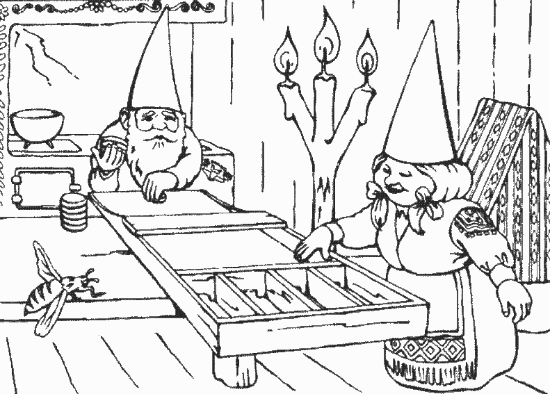 David le Gnome dans la forêt avec son ami le renard