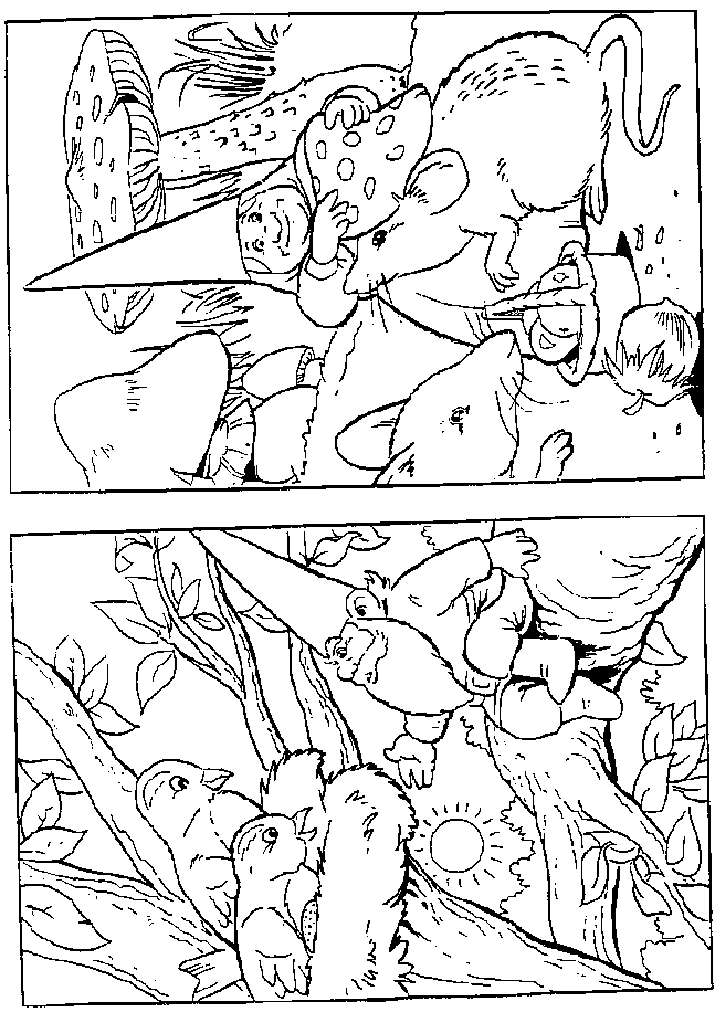 David le Gnome dans son jardin, entouré de la nature