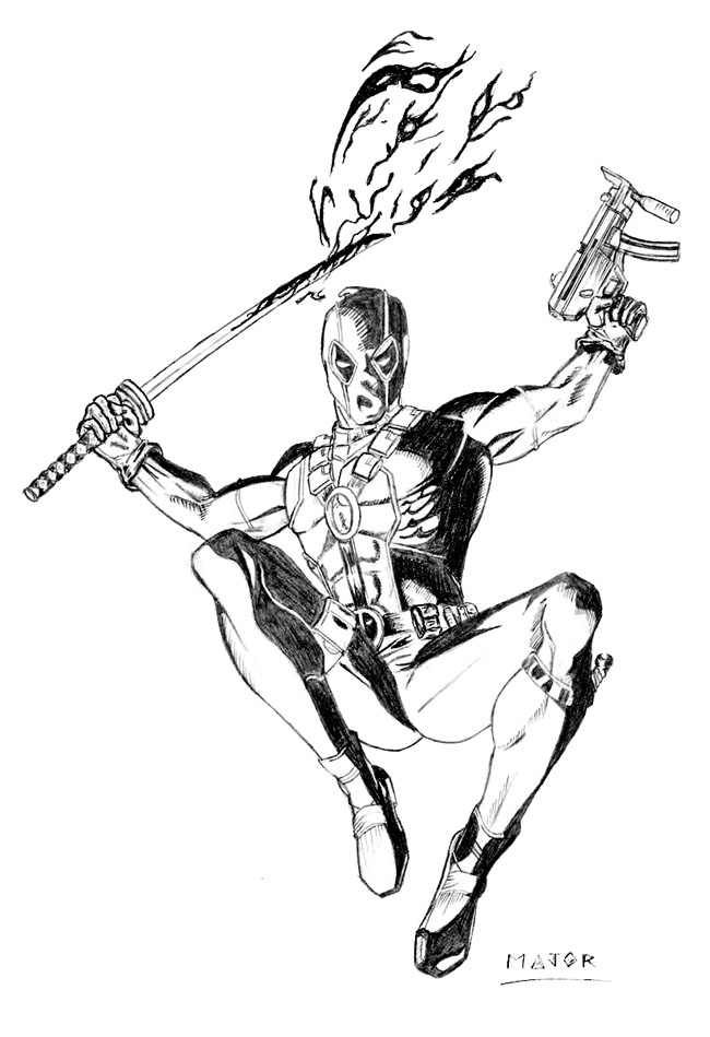 Coloriage Deadpool #42946 à imprimer Coloriage Deadpool #42946 à imprimer