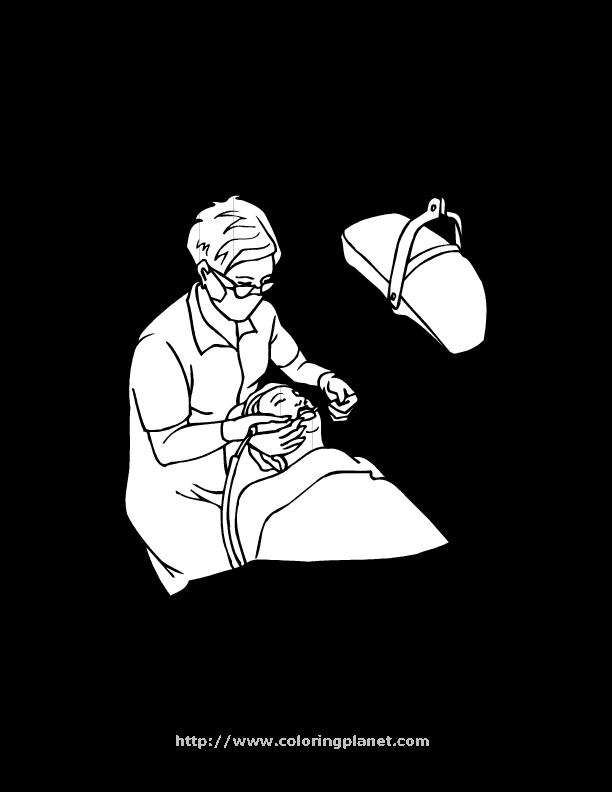 Un dentiste accueillant avec ses outils dans son cabinet