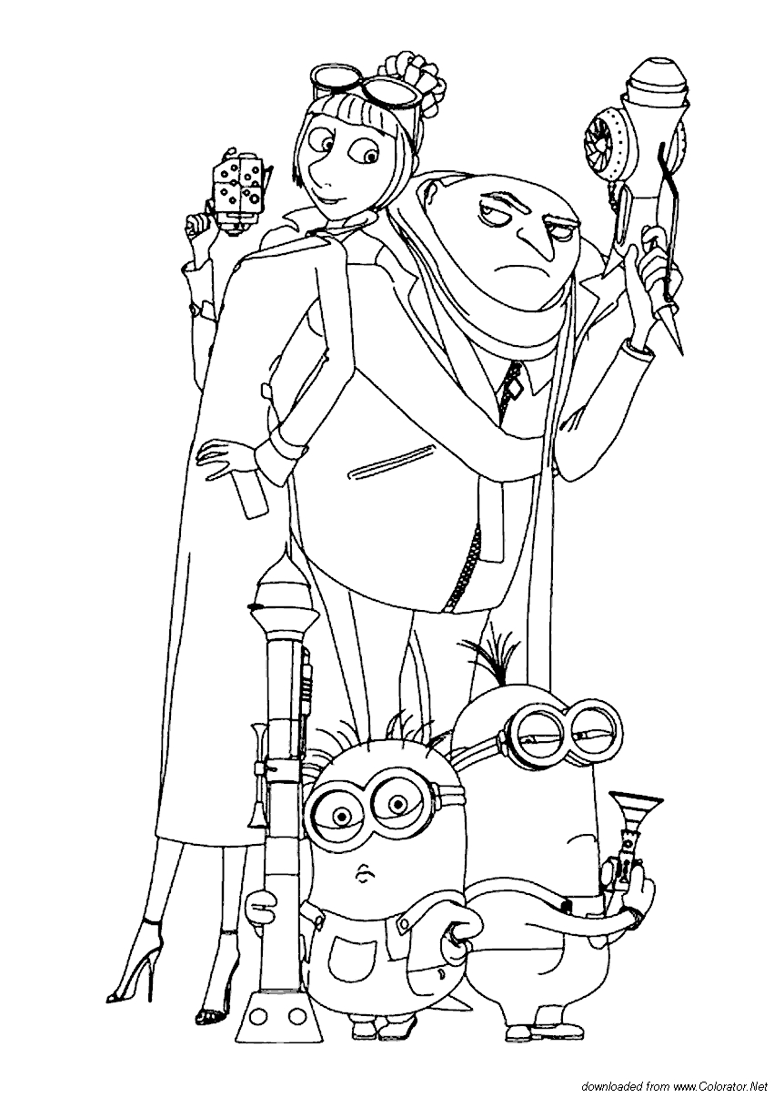 Coloriage du personnage principal du film 