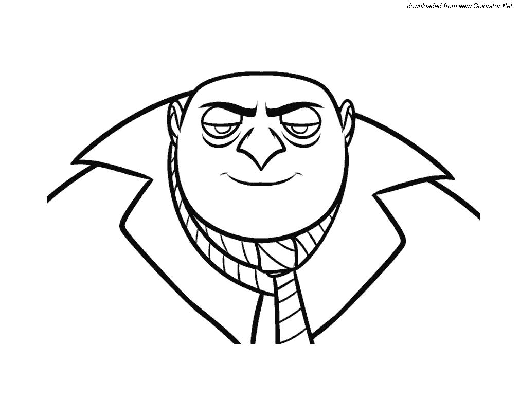 Coloriage de personnages de "Moi, Moche et Méchant" en pleine action