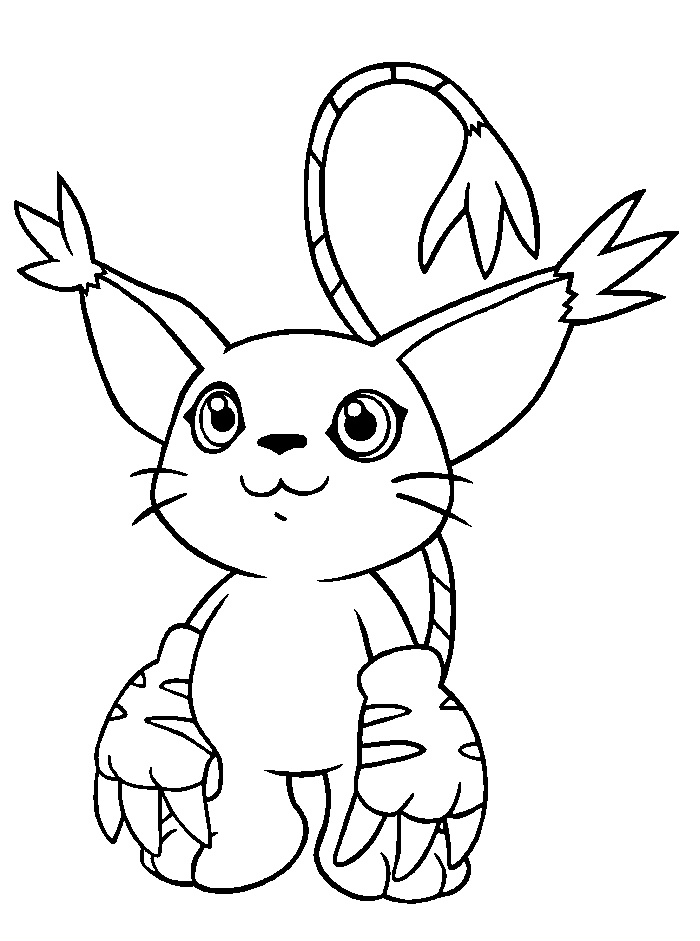 Un digimon en pleine action sur un fond dynamique