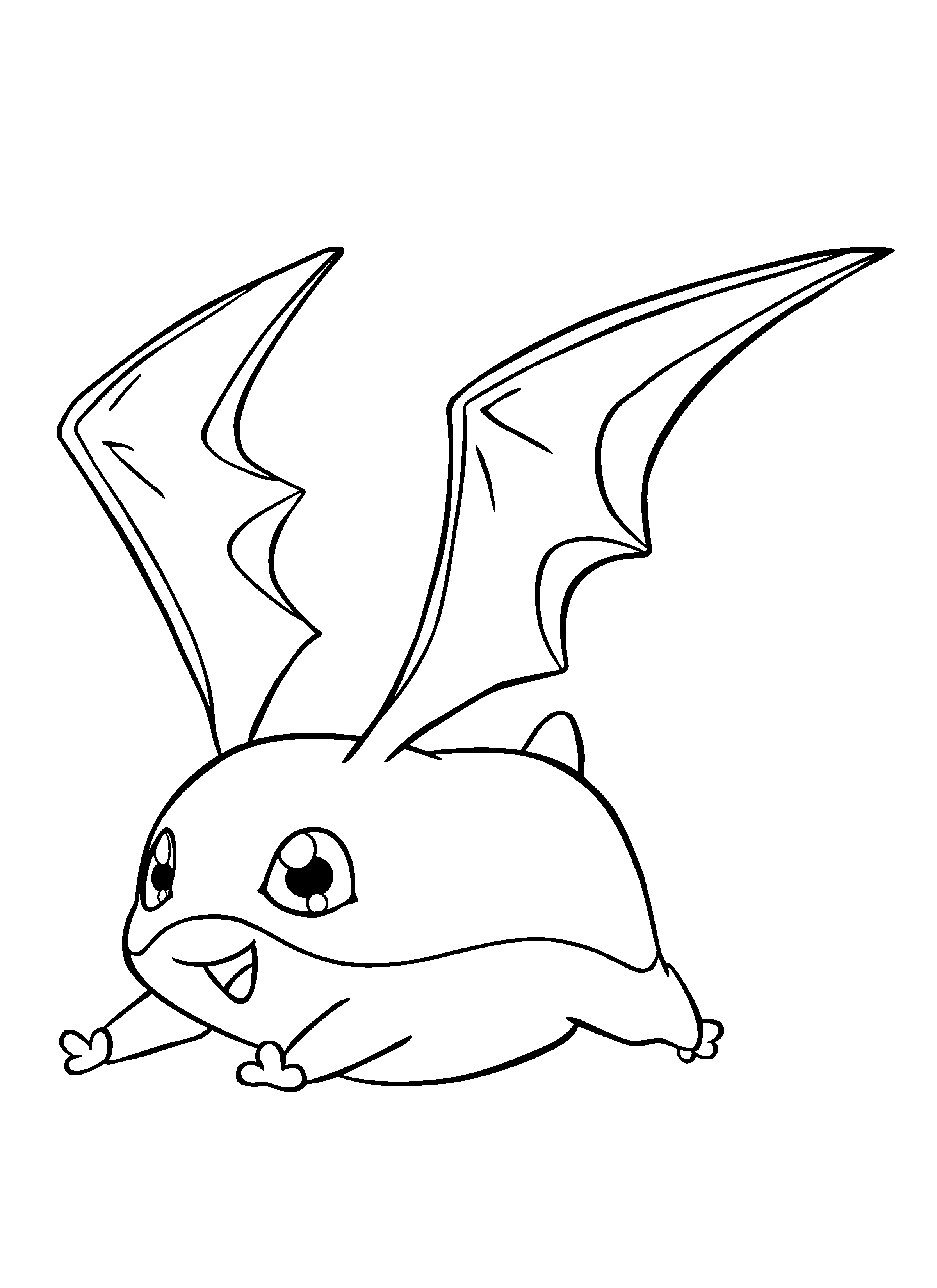 Un digimon en pleine action au milieu d'une scène dynamique