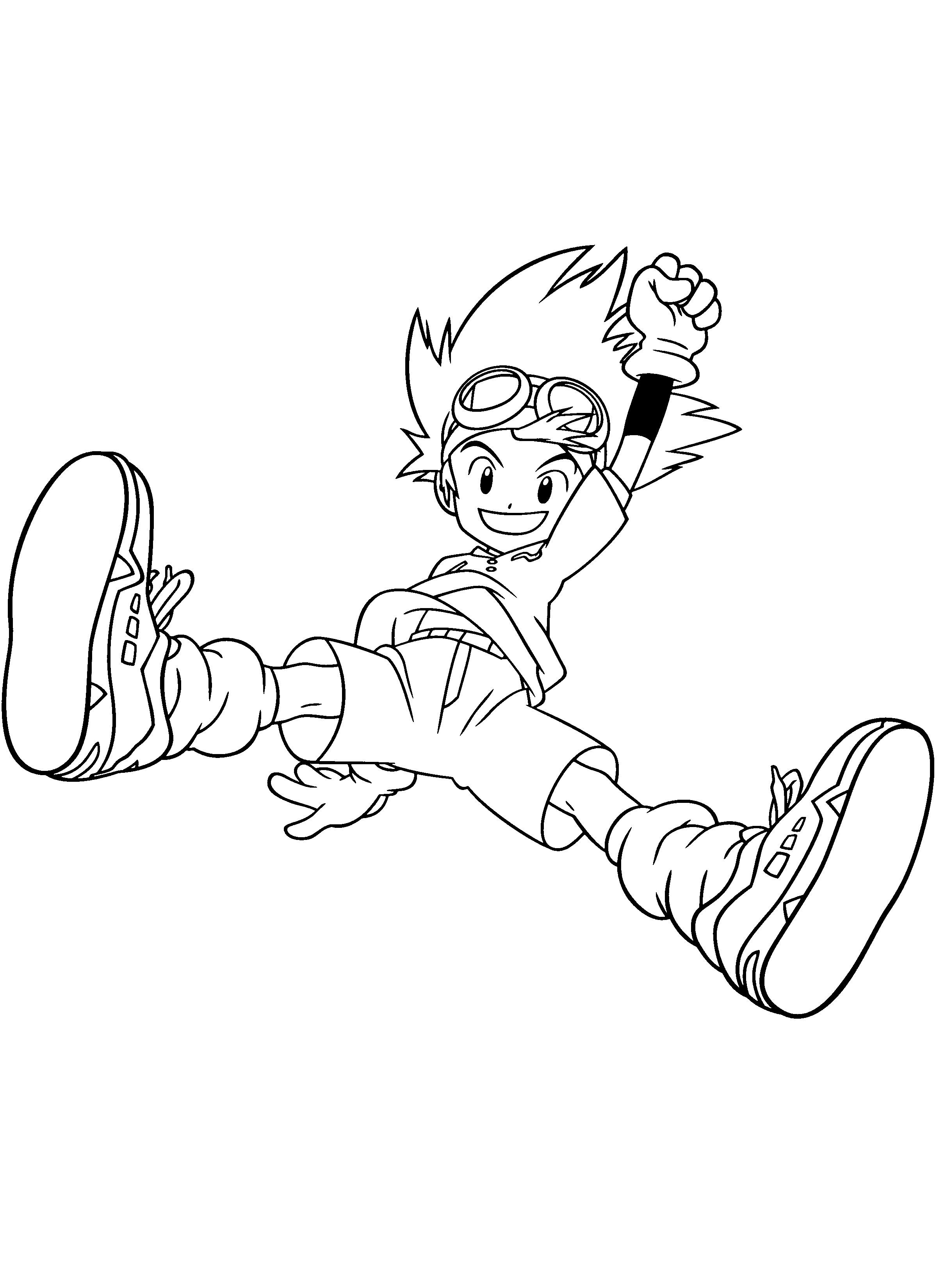 Scène de Digimon en plein combat avec un décor dynamique