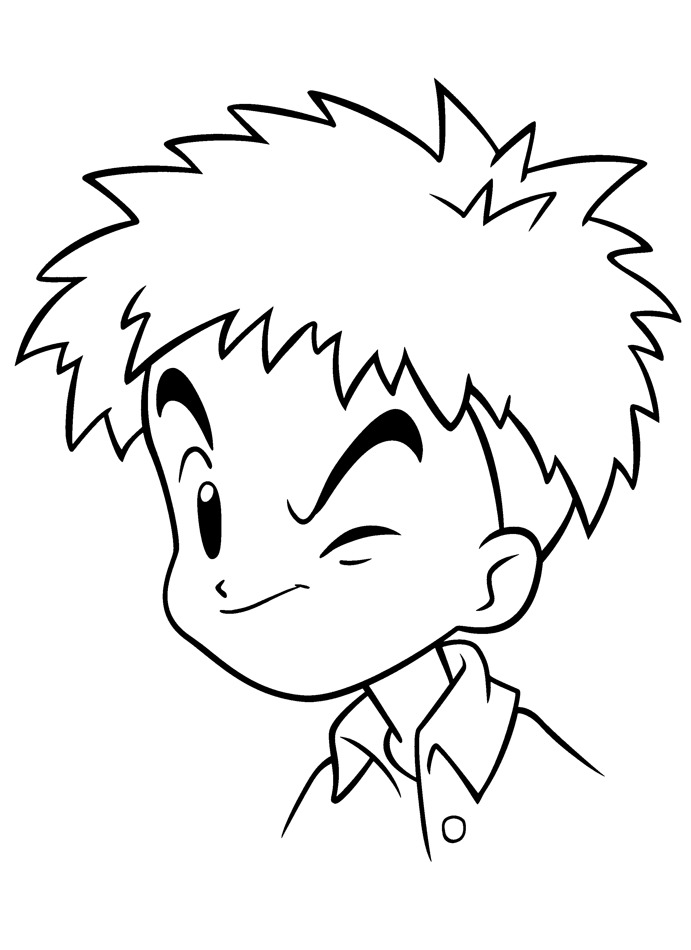 Coloriage d'un Digimon en pleine action dans un paysage dynamique