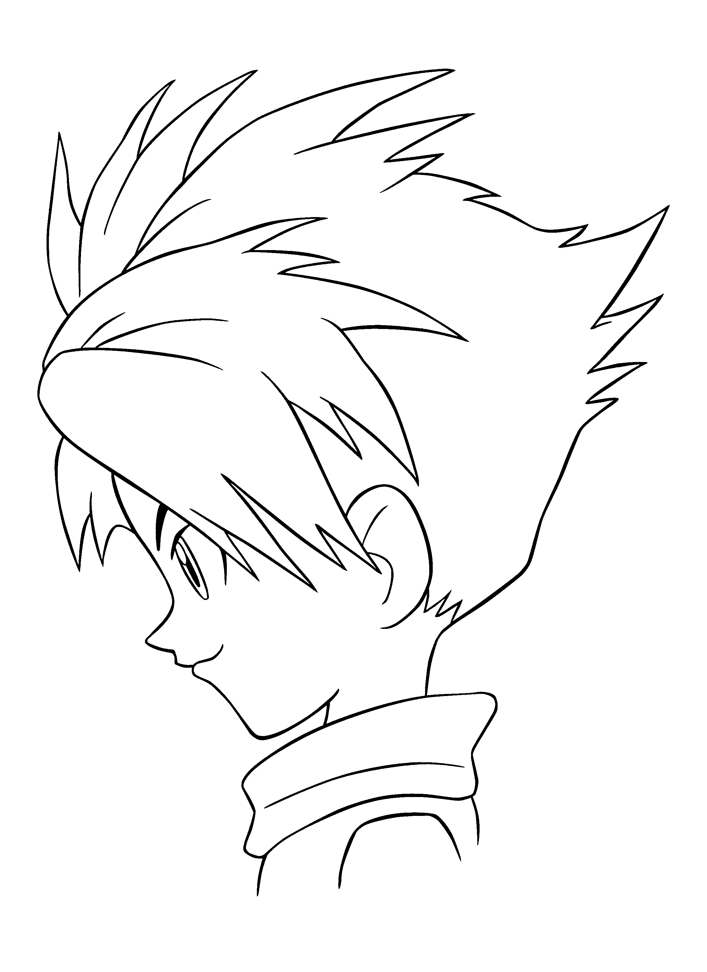 Coloriage de Digimon en pleine action dans un décor dynamique