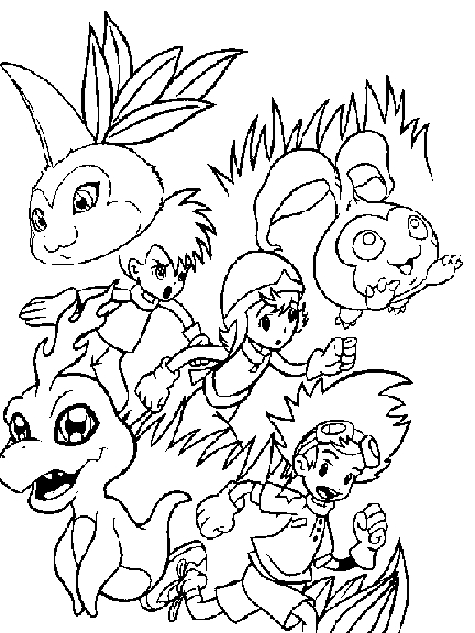 Un digimon en pleine aventure dans un paysage vibrant