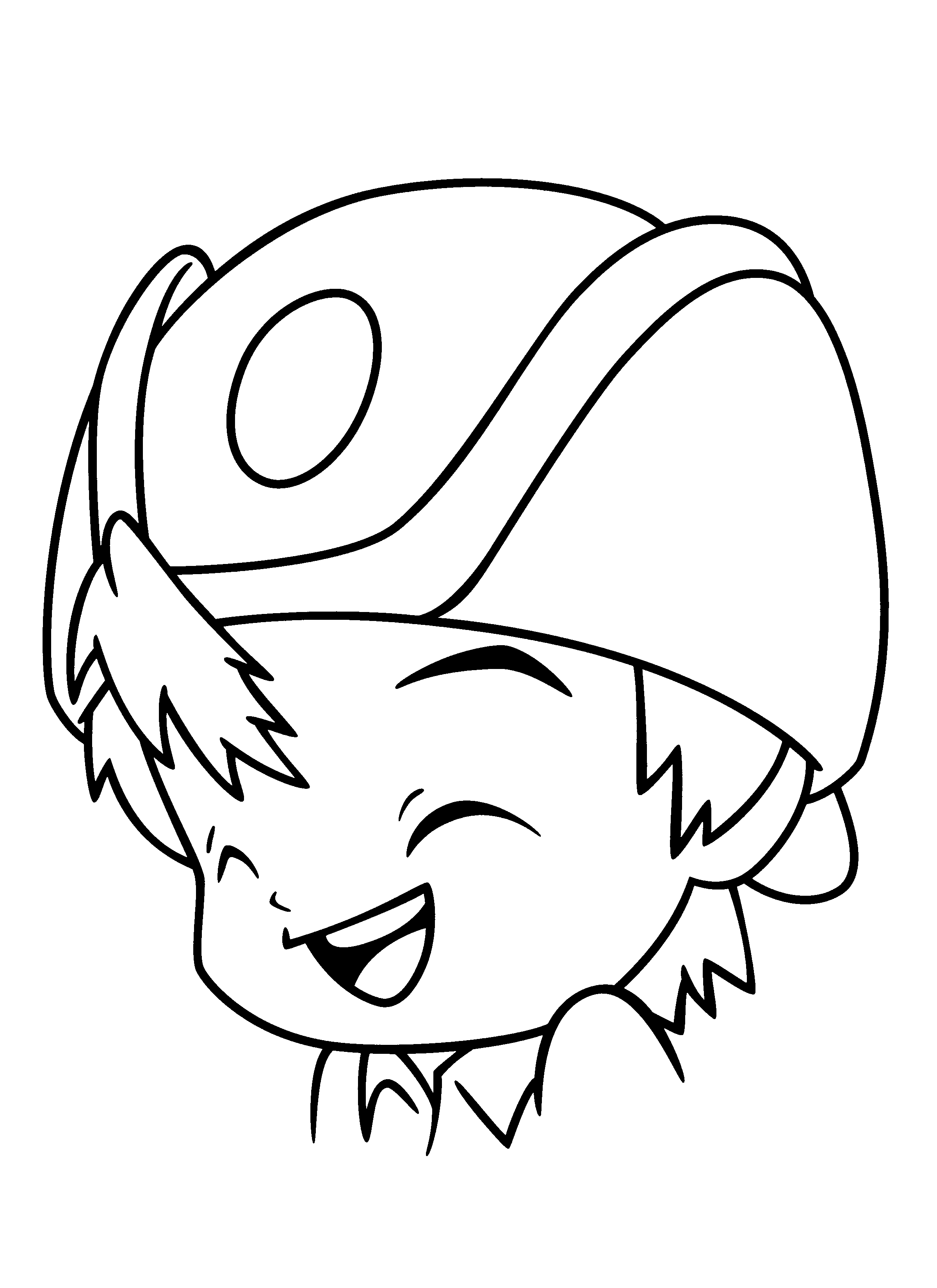 Coloriage d'un Digimon en pleine aventure sur un terrain de jeu