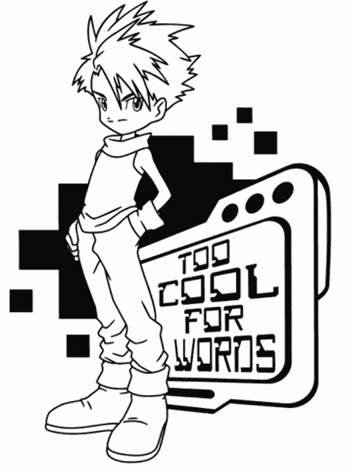 Un digimon en pleine action sur un fond dynamique