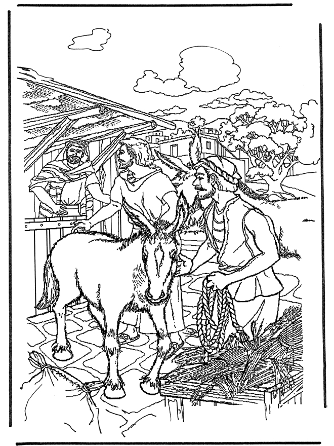Scène de dimanche des rameaux avec des enfants et des rameaux dans un décor naturel