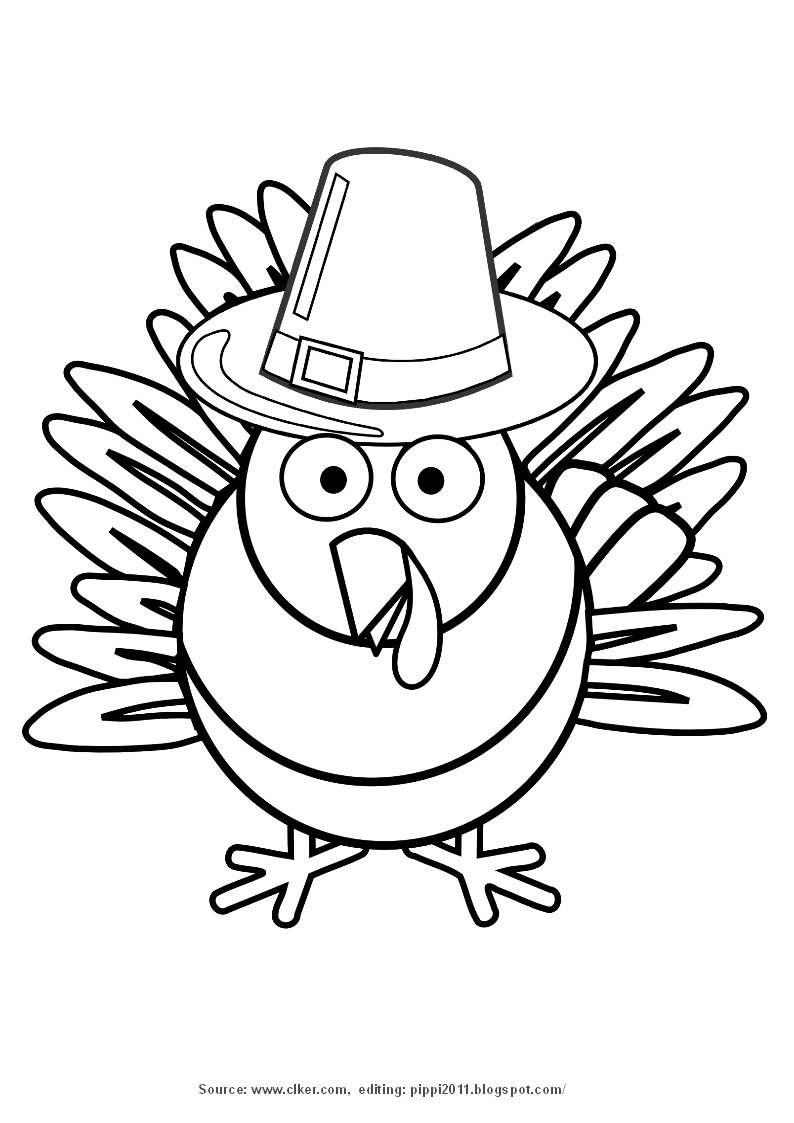 Coloriage d'une dinde entourée de feuilles et de motifs