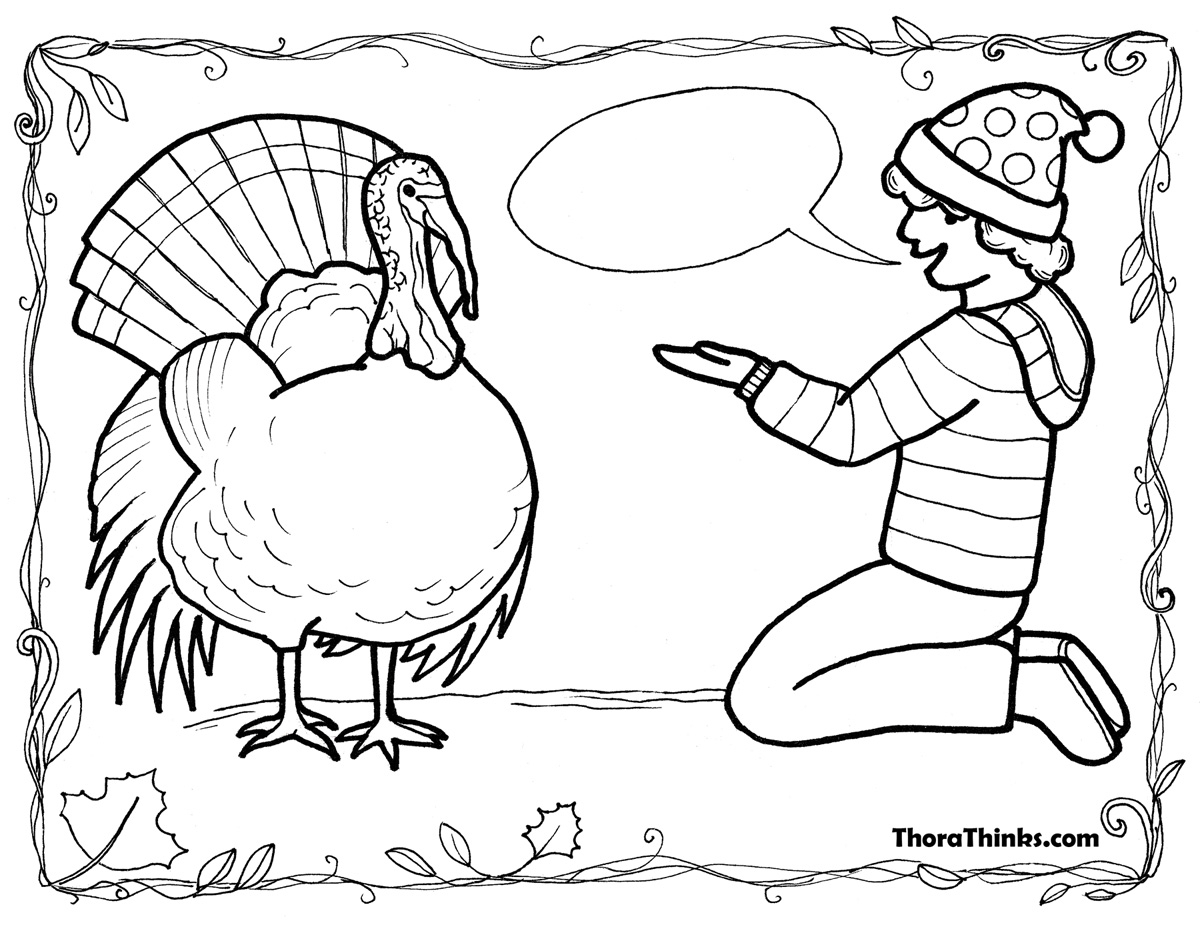 Dinde entourée de feuillage et de fruits pour un coloriage festif Dinde entourée de feuillage et de fruits pour un coloriage festif