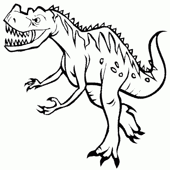 Un dinosaure amusant se prélasse sous un arbre