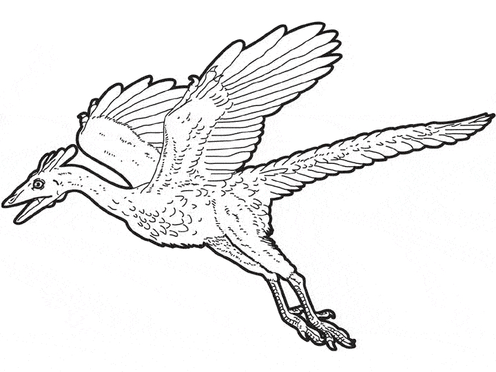Un dinosaure souriant au milieu d'une scène préhistorique