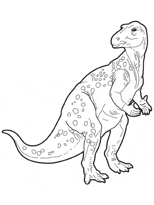 Un dinosaure joyeux explorant un paysage préhistorique