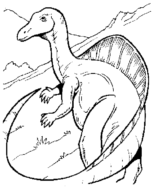 Un dinosaure joyeux au milieu d'une nature accueillante