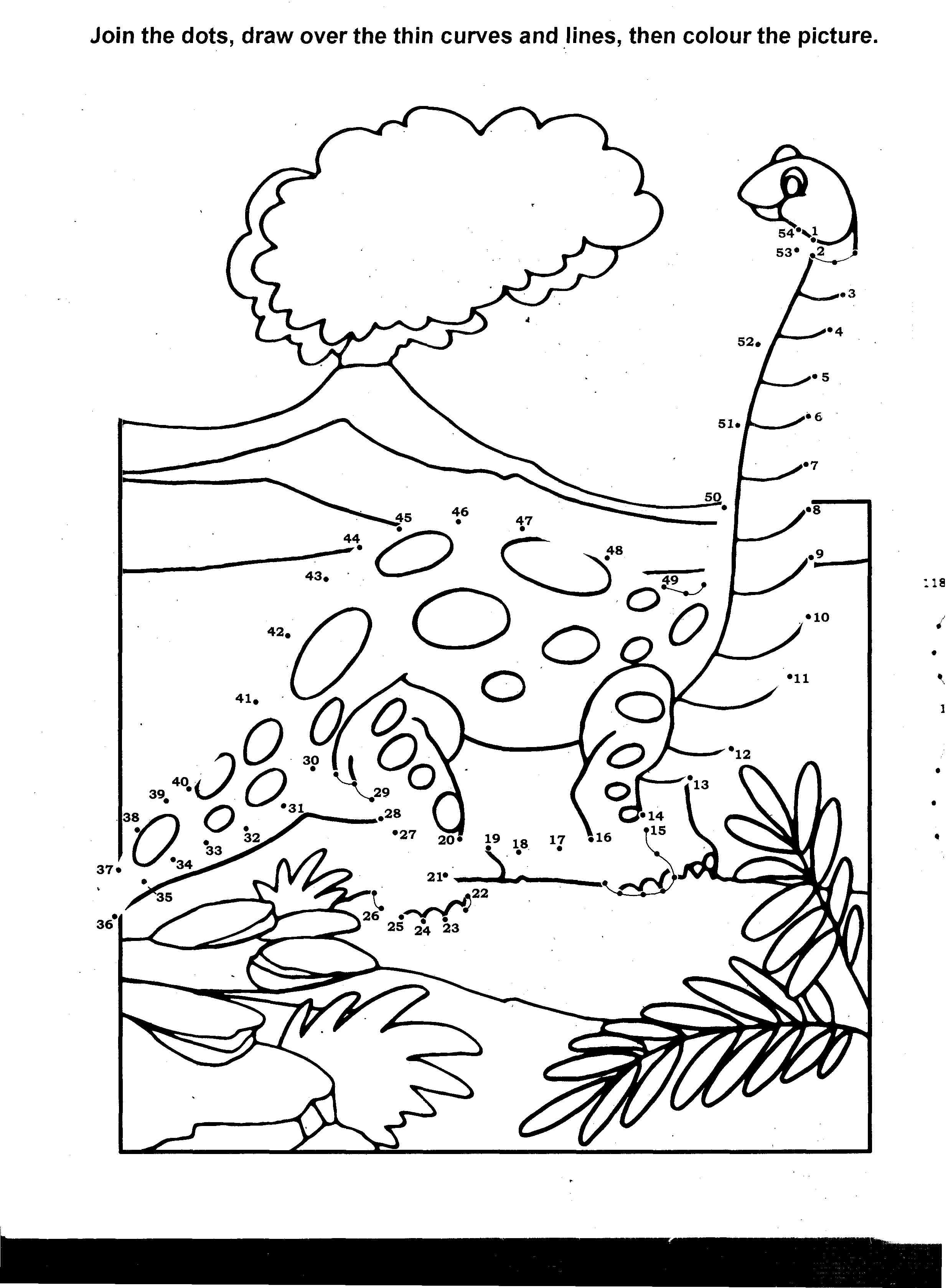Un dinosaure joyeux se promenant dans un paysage préhistorique