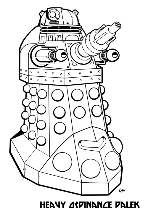 Le Docteur et son Tardis dans un univers en noir et blanc Le Docteur et son Tardis dans un univers en noir et blanc