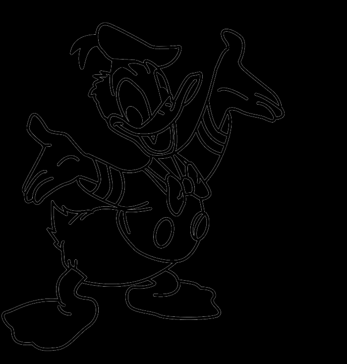 Donald Duck en pleine aventure avec son chapeau de marin
