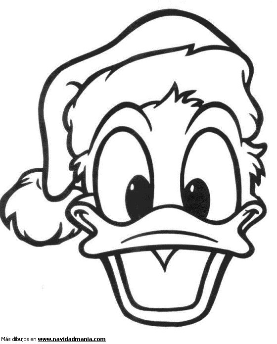 Donald Duck souriant avec un chapeau en marin sur fond simple