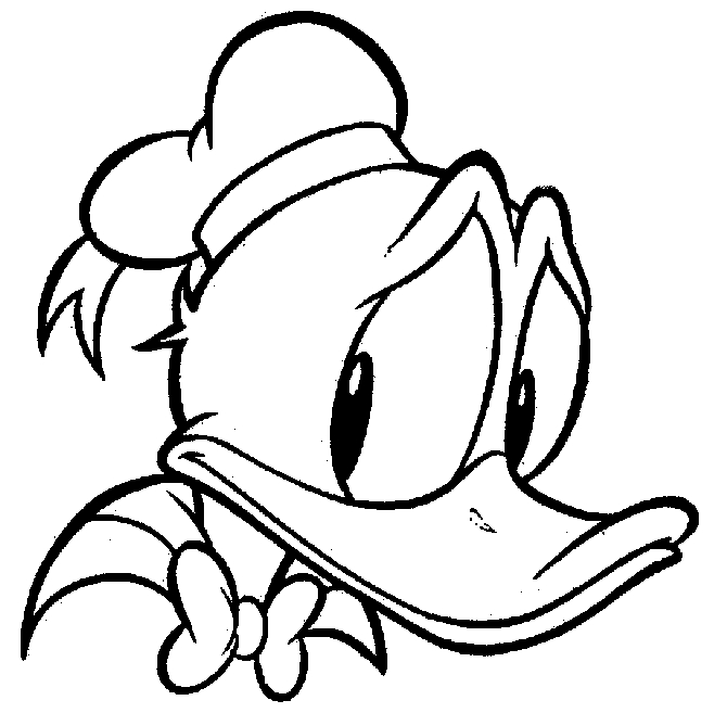 Donald Duck en train de sourire avec un décor simple Donald Duck en train de sourire avec un décor simple