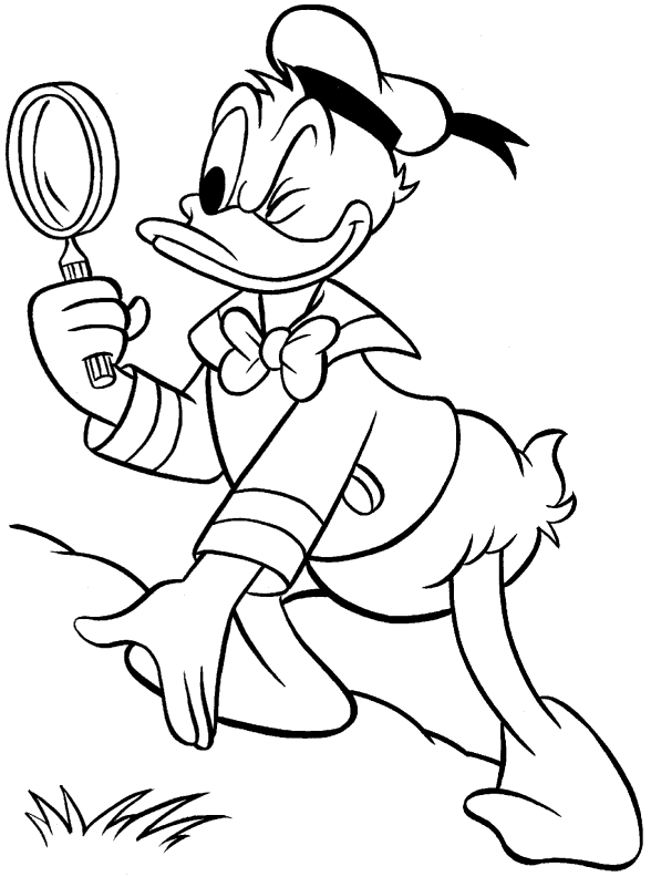 Donald Duck en pleine action avec un sourire joyeux Donald Duck en pleine action avec un sourire joyeux