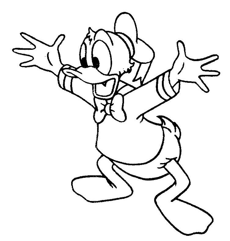 Donald Duck souriant avec un décor marin