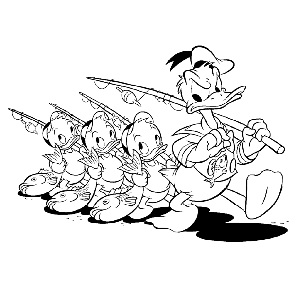 Donald Duck en train de sourire avec un arrière-plan simple