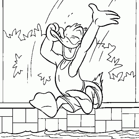 Donald Duck souriant avec un chapeau de marin sur fond simple