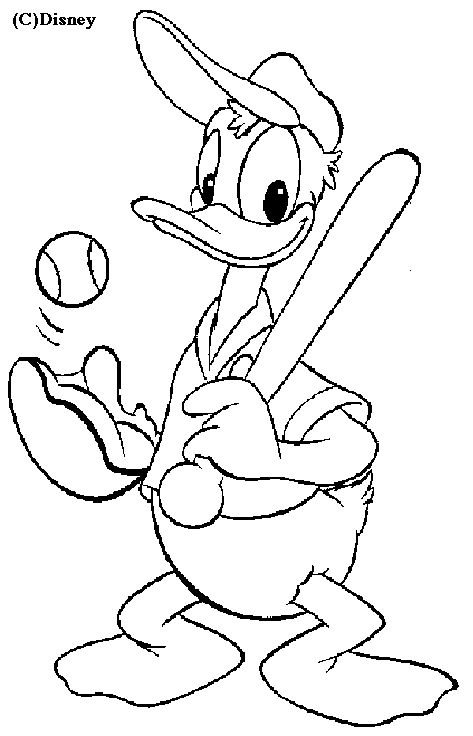 Donald Duck en pleine activité de pêche sur un lac