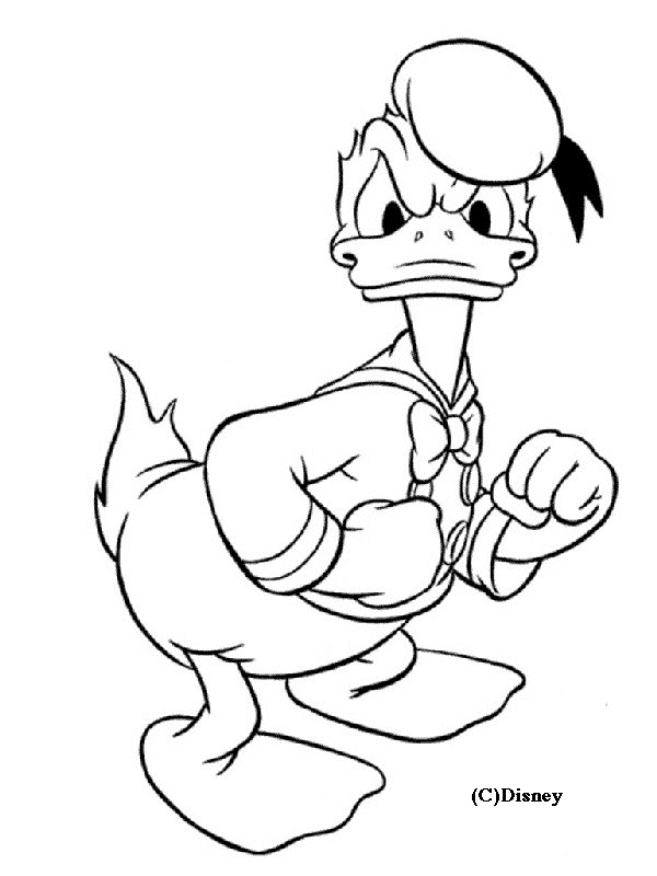 Donald Duck en train de sourire joyeusement