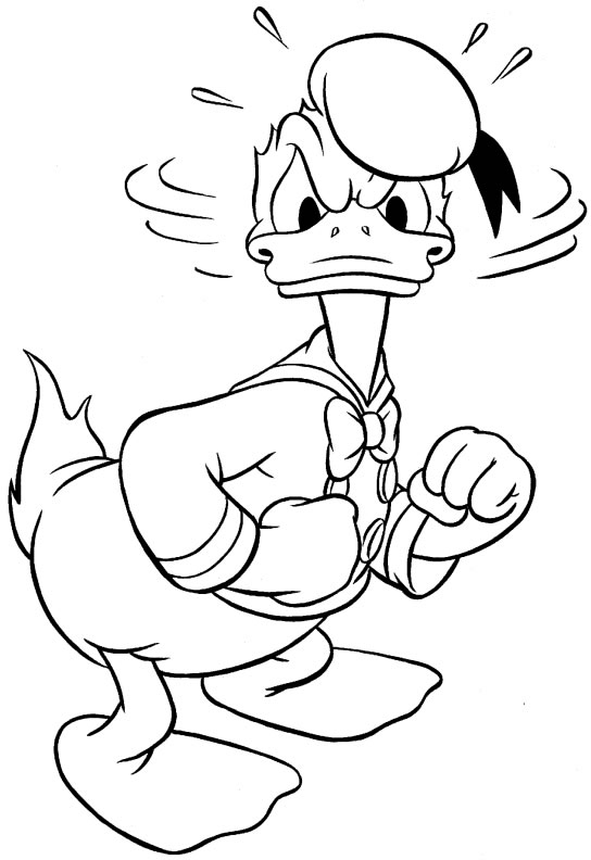 Donald Duck en train de sourire avec ses bras ouverts
