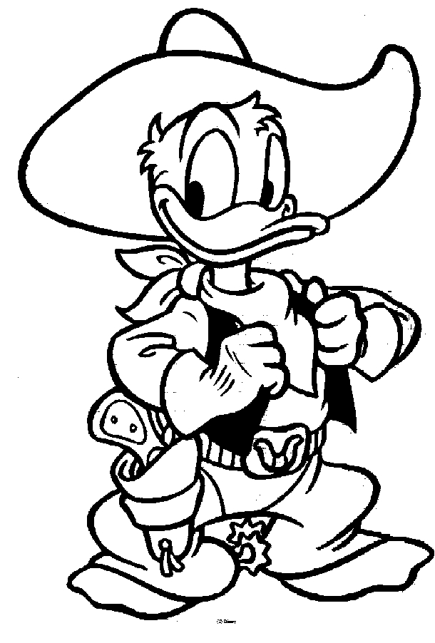 Donald Duck souriant avec un fond de nature