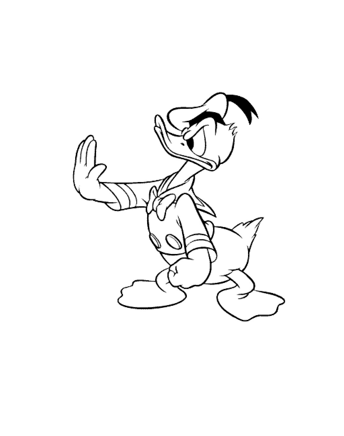 Donald Duck en pleine aventure dans une scène joyeuse