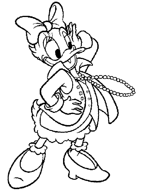 Donald Duck en pleine contemplation avec un décor stylisé