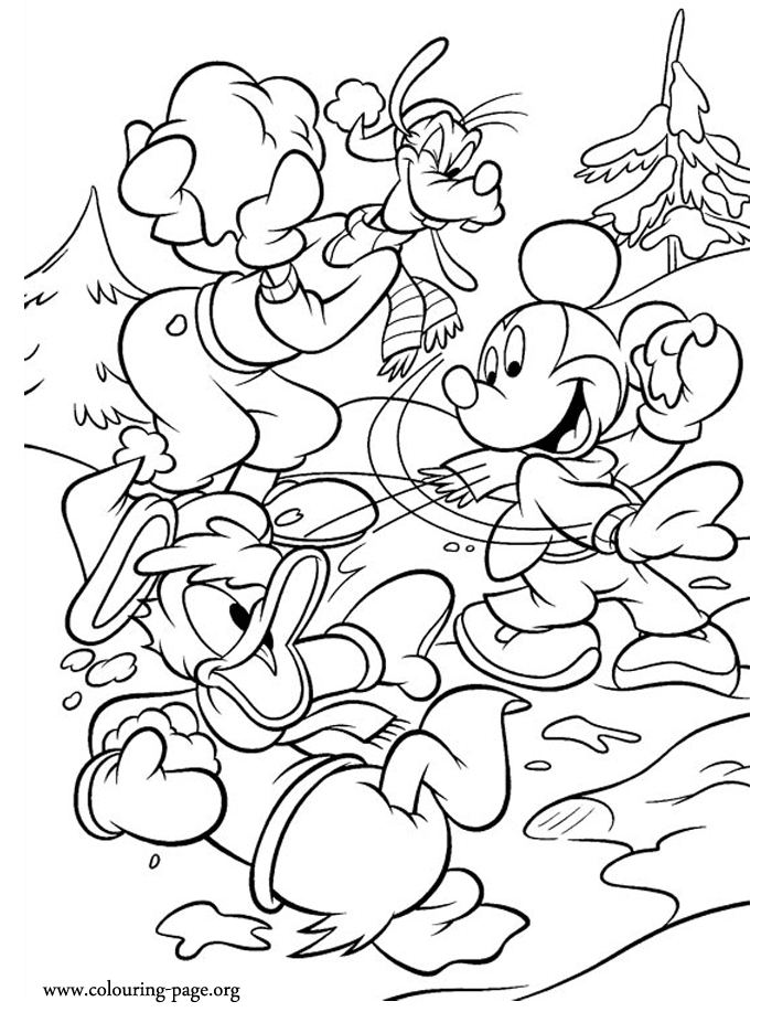 Donald Duck en pleine expression joyeuse devant un décor maritime
