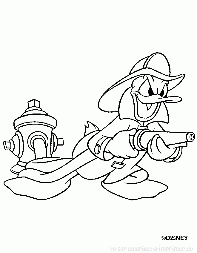 Donald Duck en train de sourire avec un fond simple