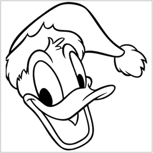 Donald Duck en train de sourire avec un décor maritime