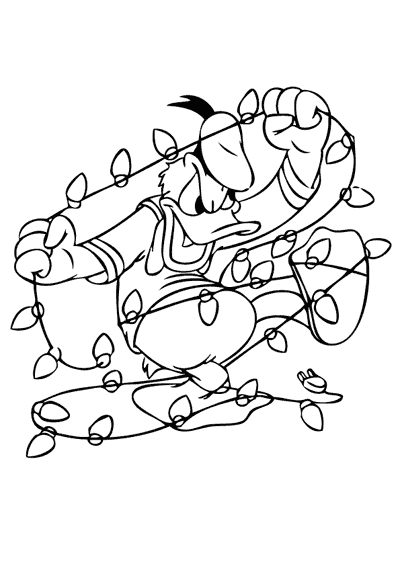 Donald Duck en plein sourire avec un décor joyeux